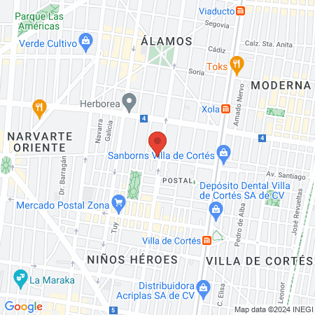 Dr. Oscar Alberto Pérez Peralta, Ortopedista map