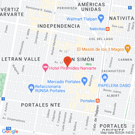 Dentista Doctora Sofia Orozco map