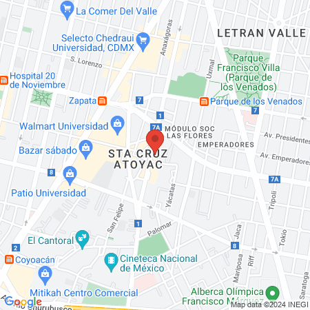 Dama beauty and spa map