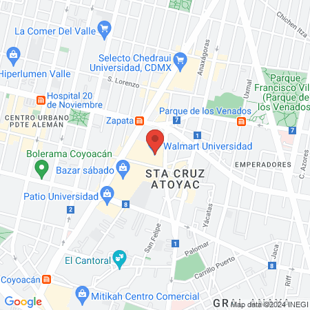 Nailkery Parroquia Salón De Uñas Manicure Pedicure / Dentro De Walmart Universidad map