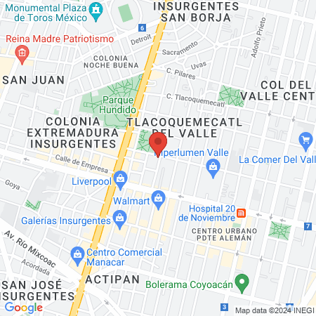 Dr. Pablo Vera Flores, Psiquiatra map