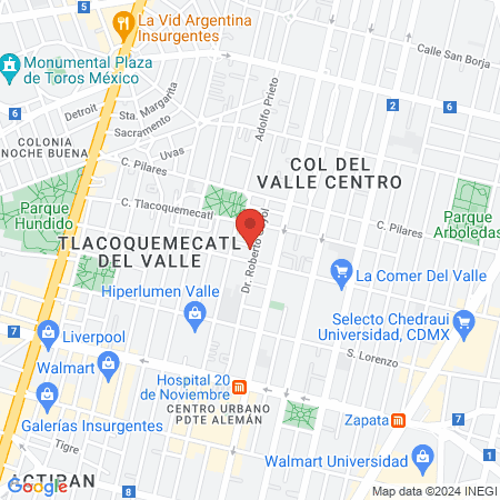 Klinik Dent México map