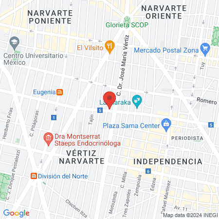 Barber Co Narvarte map