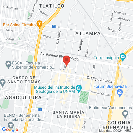 Estética El Shaddai map