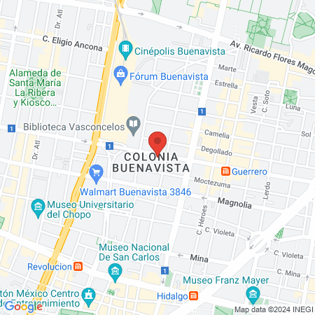 Estética Unisex Paco map