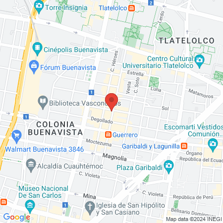 Gimnasio ATLAS map