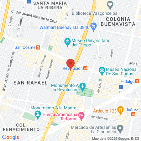 Insurgentes Centro 13 map