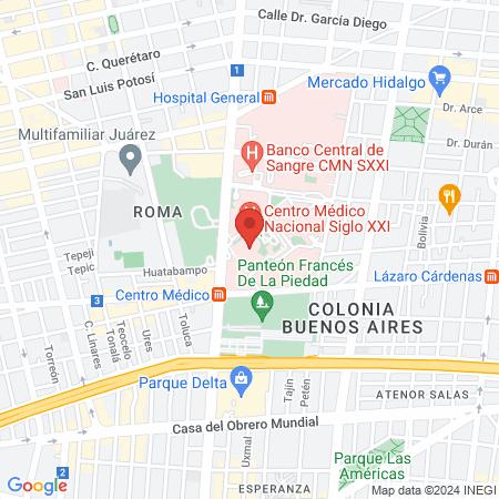 CAME, Capacitación Académica Médico Estomatológica map