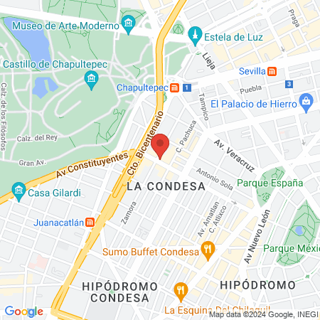 Estetica Bright Condesa map