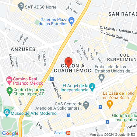 María Rita Salon map