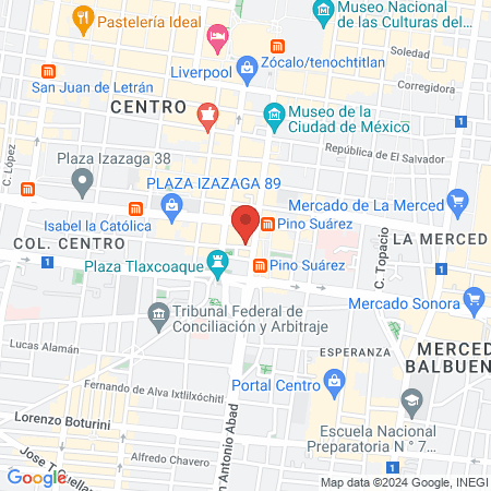 CENTRAL FIT GYM MX map