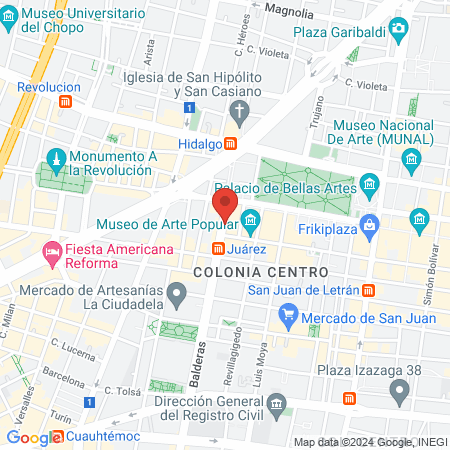 Ananda Spa CDMX map