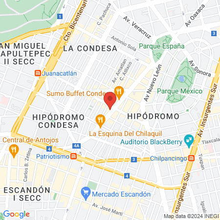 Coco Wax Condesa map