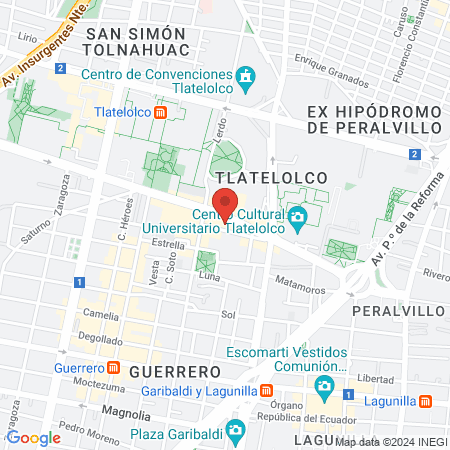 Reina Madre Tlatelolco map