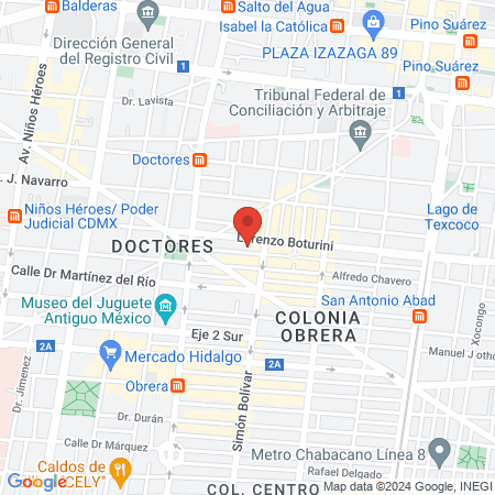 Consultorio médico, atención especializada a paciente DIABÉTICO y DERMATOLOGÍA map