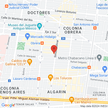 CLÍNICA DE ESPECIALIDADES MEDICAS BOLIVAR map