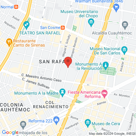Consultorios dentales del Sector Privado map