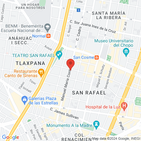 Luis Felipe Cortes Coronado Medico General Especialista en lesiones Deportivas Cuauhtémoc map