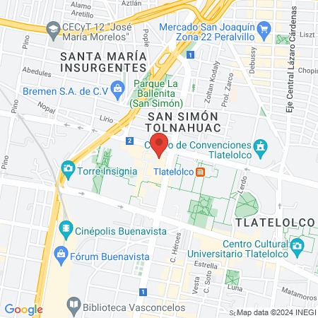 Odontología Familiar Tlatelolco map