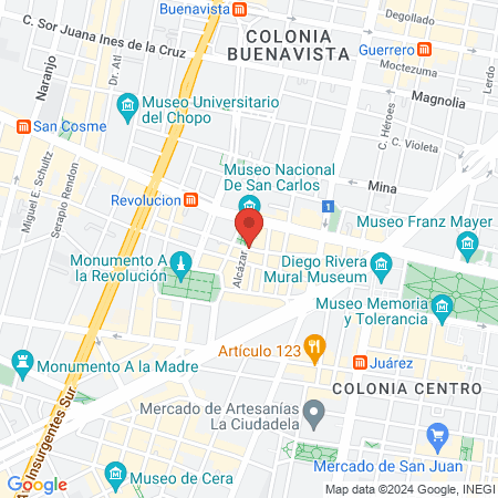 Barbería Raffles map