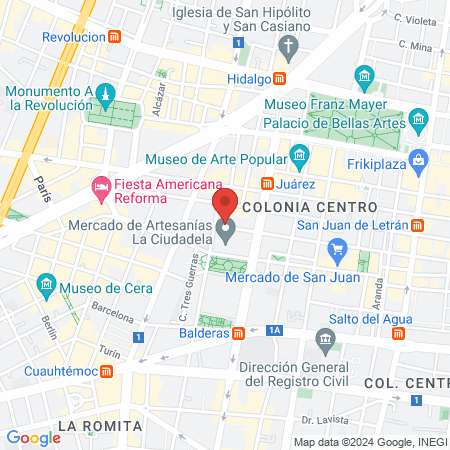 Peluquería Nueva Novedades map