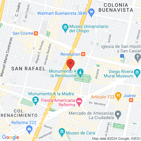 Torre Médica SA de CV map