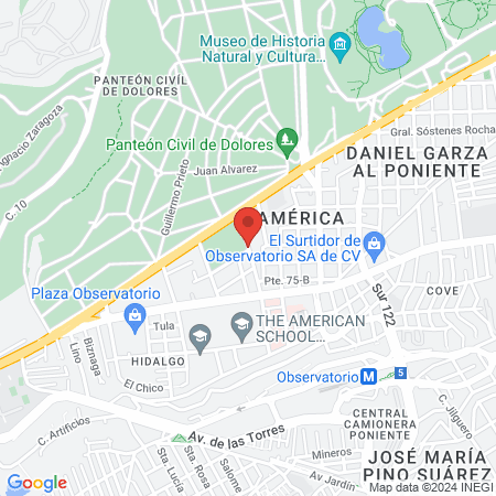 Bodega The American British Cowdra Hospital map