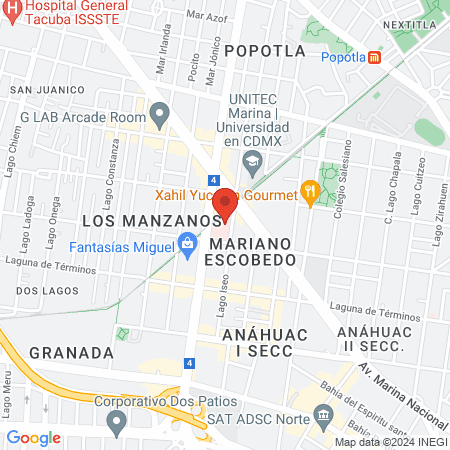 Centro de Salud T-III México España map