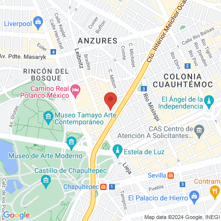 Aqua Med Polanco map