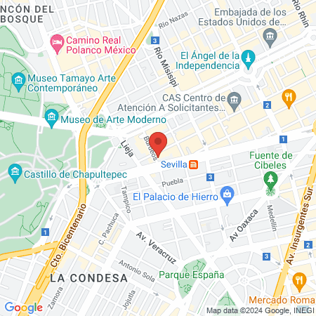 M & C barber shop map