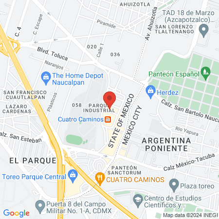 Dr. Erick Ricardo Cruz Velazquez, Cirujano Dentista map