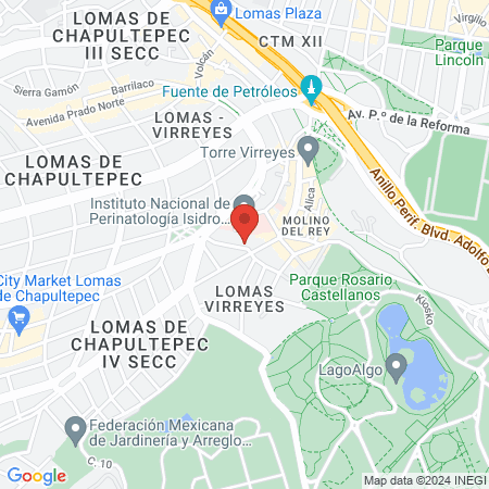 Dra. Yuvissa Moreno map