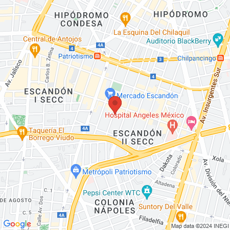 Guadalupe Gabriela Quintero Calleja Otorrinolaringólogo map