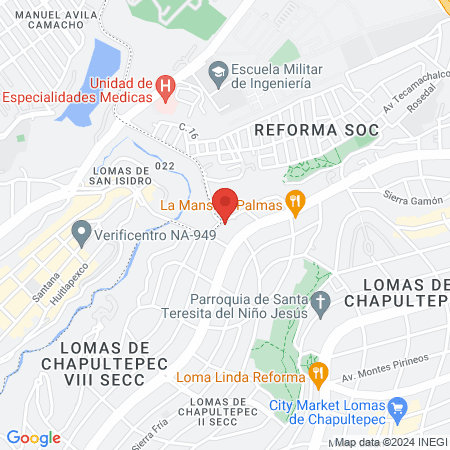 Cancer Treatment Centers of America Mexico Physician Network map