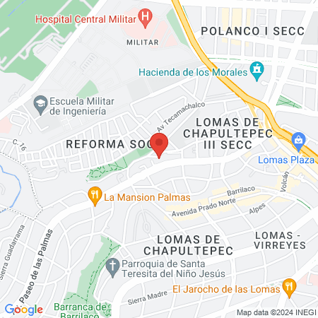 Consultorios dentales del Sector Privado map