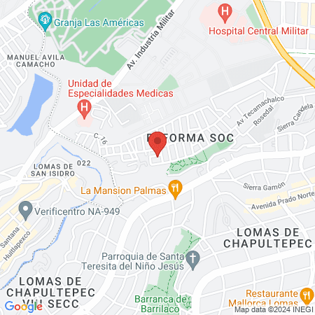 Dra Beatriz Sánchez Varela map