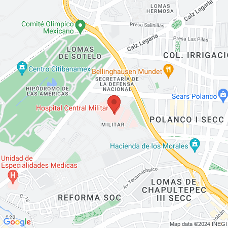 Hospital Central Militar map