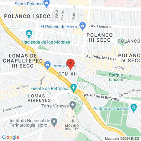Authentic Pilates Mexico map