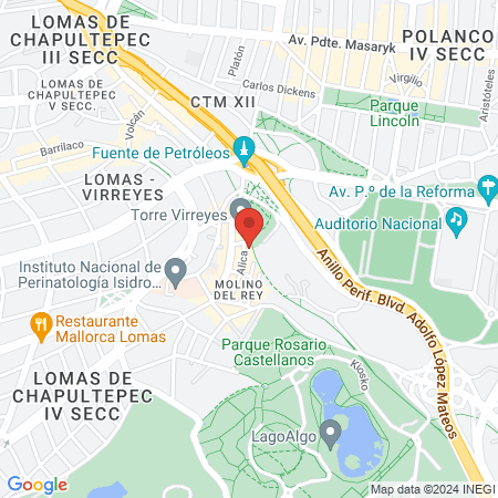 Mexico Breast Center map