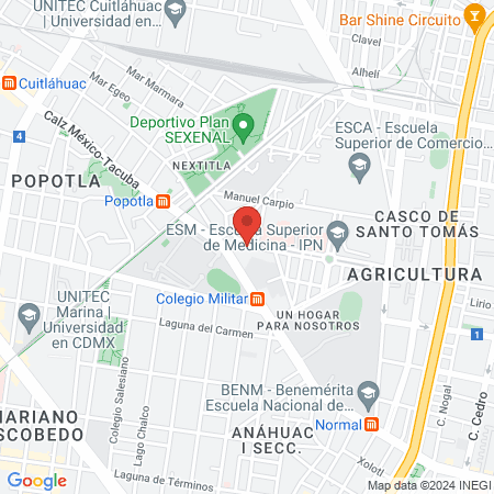 Dr. Eliseo Alarcón Rivera, Dermatólogo map