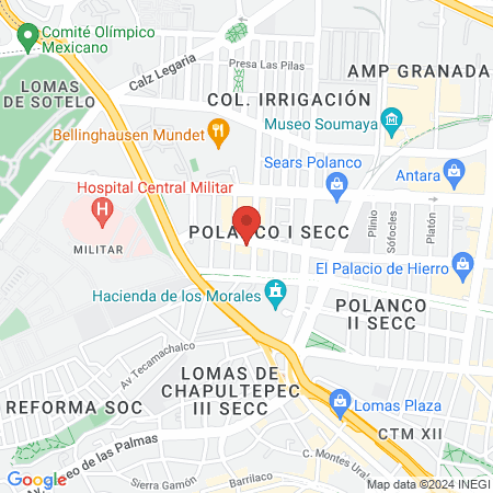 Dr Alfonso Rivero Chávez map