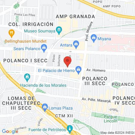 Dra. Carolina Sánchez Mejía map