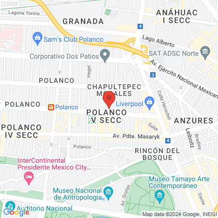 GO! Nails Polanco map