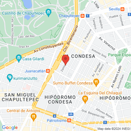 Pretty Nails Condesa map