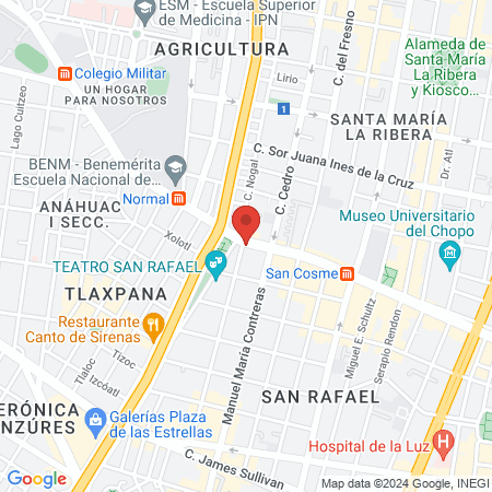 Estilistas Profesionales San Cosme map