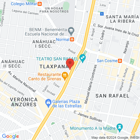 Miguel Pérez Téllez map