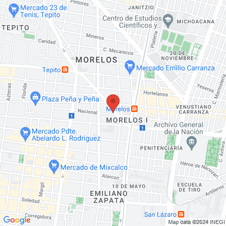 Barberia la Nacional map