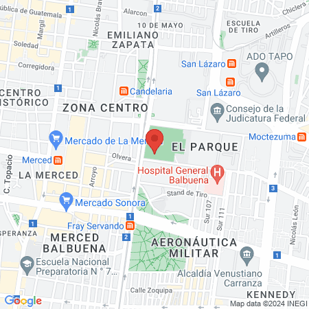 Escuela de Habilidades de Básquetbol Venustiano Carranza map