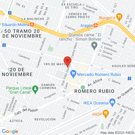 Belleza Unisex Chiquis map