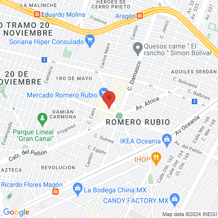 Nail Planet Romero Rubio map